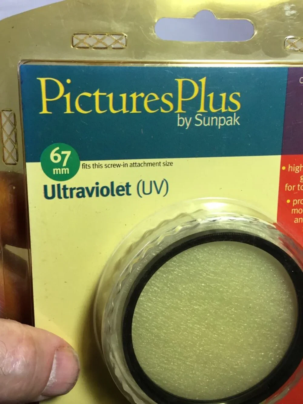 Sunpak Circle 67mm Ultraviolet Lens Filter (NEW/OPEN BOX)